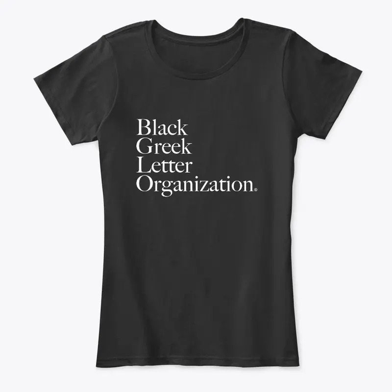 BGLO - Black Tee with White Text